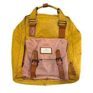 Stylish Yellow‎ and Pink Backpack by Doughnut